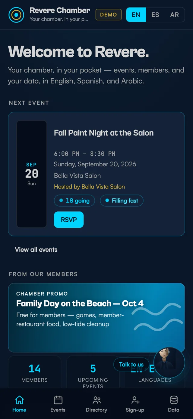 Member app home screen — Harborline Homes member offer