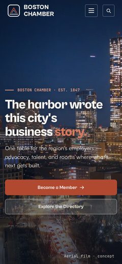 Boston Chamber concept — mobile home preview