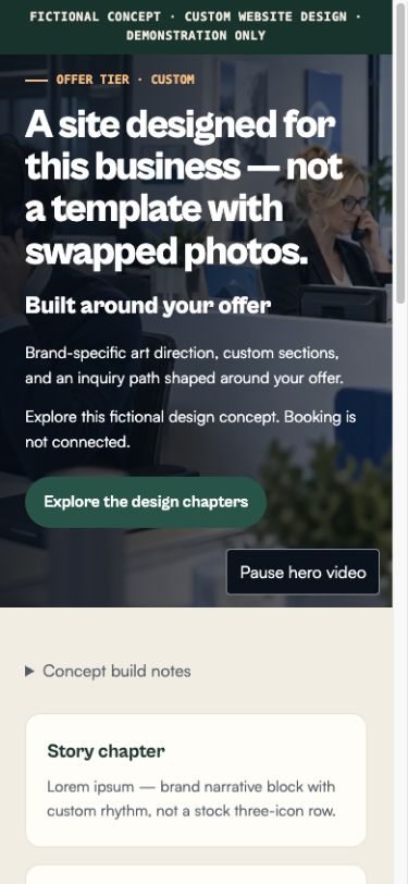 Custom concept — mobile home preview