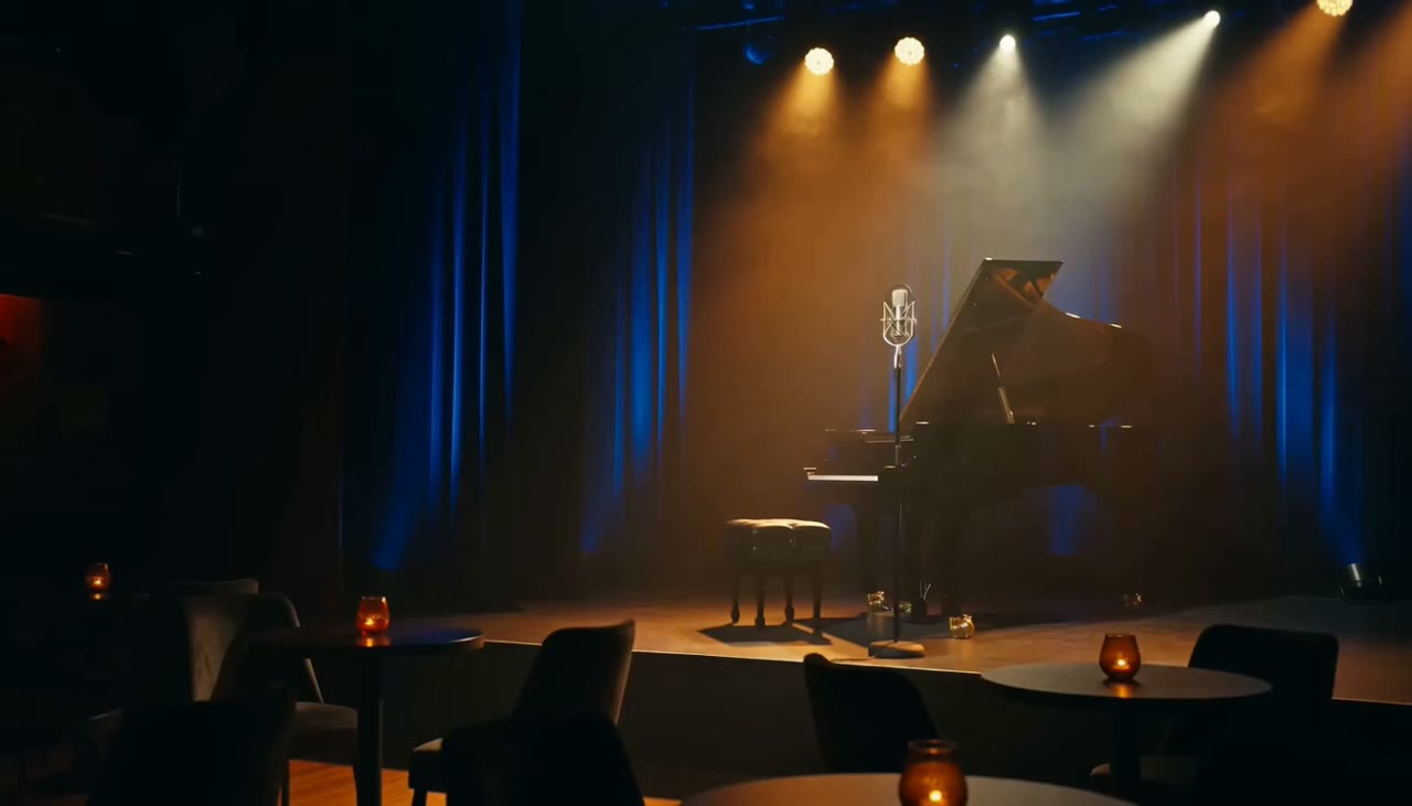 Solonz concept — music preview under the headline 'Songs that hold the room.'