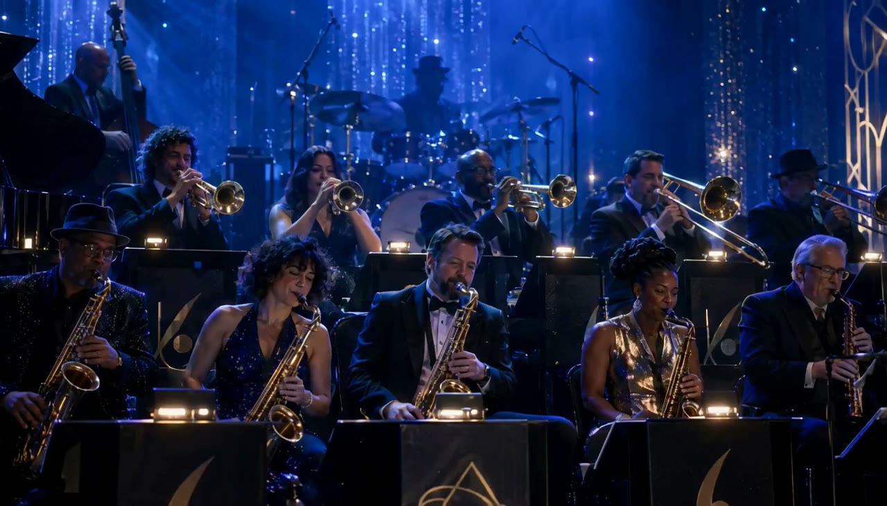 Solonz and the Sapphires concept — music preview under the headline 'Harmony with a sapphire edge.'